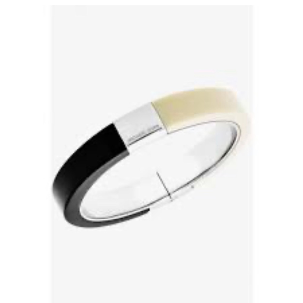 Michael Kors black and white bangle bracelet